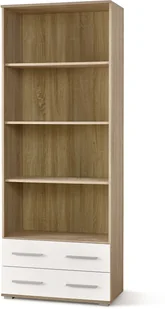 Halmar LIMA REG3 regał dąb sonoma biały Halmar V-PL-LIMA-REG3-BIAŁY/SONOMA - Regały - miniaturka - grafika 3