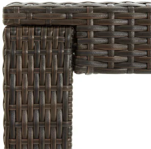 vidaXL 7-cz zestaw mebli barowych z podłokietnikami rattan PE brąz 3064813 - Pozostałe meble ogrodowe - miniaturka - grafika 13
