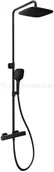 Zestawy prysznicowe - Ravak 10° zestaw prysznicowy czarny X070160 - miniaturka - grafika 1