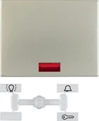 Gniazdka elektryczne - Berker K5 stal szlachetna klawisz pojedynczy podświetlany B_14157004 - miniaturka - grafika 1