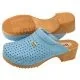 Klapki i japonki damskie - Buxa Drewniaki Supercomfort Niebieskie F11 (BX2-g) para 36:1|38:1|39:1|40:1|41:1| - miniaturka - grafika 1