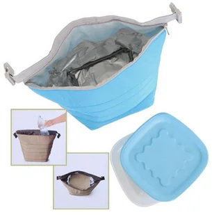 Guzzini Torba termiczna z pojemnikiem On the Go niebieska 032950134 - Akcesoria do grilla - miniaturka - grafika 4