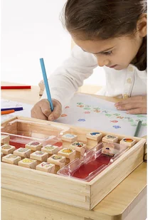 Melissa&Doug Duży Zestaw Pieczątek Różne Wzory Melissa and Doug 19362 - Zabawki kreatywne - miniaturka - grafika 2