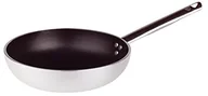 Patelnie - Pentole Agnelli pentole agnelli Platinum głębokość patelnia z aluminium, grubość 5 MM, z uchwytem ze stali szlachetnej, srebrny, srebrny/czarny, 36 cm ALSA2111BS36 - miniaturka - grafika 1
