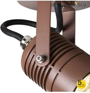 Spotline SLV LED SPOT SP zewnętrzna oprawa ścienna kolor rdzy 3000 K 1004957 - Lampy ogrodowe - miniaturka - grafika 4