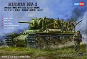 Modele do sklejania - Hobby Boss Sowiecki czołg ciężki KV-1 model 1941 KV, wersja z małą wieżą 84810 - miniaturka - grafika 1