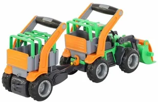 Wader POLESIE "GripTrucks", traktor-ładowarka z naczepą dla zwierząt (w siatce) POL-48417 - Samochody i pojazdy dla dzieci - miniaturka - grafika 8