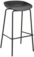 Taborety i hokery - Intesi Stołek barowy Grego czarny - miniaturka - grafika 1