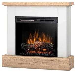 Warmtec Kominek elektryczny Warmtec Jukon wkład Dimplex 23" XHD Optiflame biały mat jasny dąb JUKON-23-W06 - Kominki elektryczne Warmtec Kominek elektryczny Warmtec Jukon wkład Dimplex 23" XHD Optiflame biały mat jasny dąb JUKON-23-W06 - Kominki elektryczne - miniaturka - grafika 1