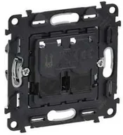 Gniazdka elektryczne - Legrand Gniazdo teleinformatyczne podtynkowe Valena Life 753045 podwójne RJ45 kategoria 6 UTP - miniaturka - grafika 1