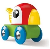 Kolejki i akcesoria - HAPE HAPE lokomotywa z gwiżdżącą papugą. E3808 - miniaturka - grafika 1