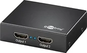 Kable - Goobay 58977 HDMI Splitter Ultra HD 4 K/2 K Czarny 58977 - miniaturka - grafika 1