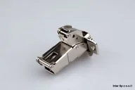 Zawiasy, okucia i inne akcesoria - Blum Zawias z zerowym uskokiem 153°, 71T7550, Clip Top, Nakładany, Sprężyna, 406134 - miniaturka - grafika 1