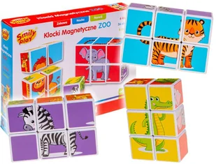 Smily Klocki magnetyczne ZOO zwierzęta - Klocki - miniaturka - grafika 2