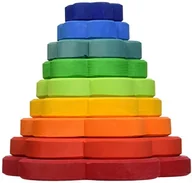 Zabawki interaktywne dla dzieci - Grimms Spiel und Holz Design Grimms tarcza do gry i drewniane wzornictwo Grimms Wieża kwiaty 9 części - miniaturka - grafika 1