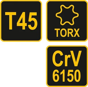 Vorel KLUCZ TRZPIENIOWY TORX Z RĘKOJEŚCIĄ T45 - Klucze i nasadki - miniaturka - grafika 4