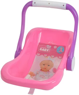 Simba Lalka bobas siusiająca New Born Baby 30 cm + nosidełko 2w1 4006592578008 - Lalki dla dziewczynek - miniaturka - grafika 4