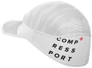 Compressport czapka biegowa z daszkiem ICE CAP biała - Czapki i chusty sportowe męskie - miniaturka - grafika 6