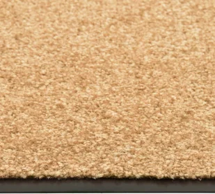 vidaXL Wycieraczka z możliwością prania, kremowa, 40 x 60 cm - Wycieraczki - miniaturka - grafika 4