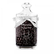 Pojemniki kuchenne - Murrano Grawerowany Słoik Szklany Prezent Na Święta Jelonek SLOIK-016 - miniaturka - grafika 1