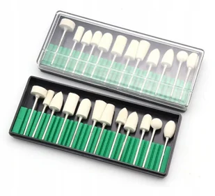 Frezy Polerskie Zestaw Do Frezarki Paznokci 12SZT - Frezarki do paznokci - miniaturka - grafika 2