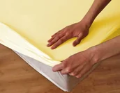 Prześcieradła - Darymex Prześcieradło ochronne z gumką SG kremowe 140x200 cm 5907761044623 - miniaturka - grafika 1