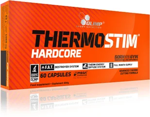 Olimp ThermoStim Hardcore 60kap - Spalacze tłuszczu - miniaturka - grafika 2