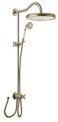 Zestawy prysznicowe - Tres Clasic prysznicowy do baterii retro stare złoto mat 24247601LM - miniaturka - grafika 1