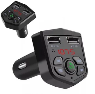 TRANSMITER FM BLUETOOTH ŁADOWARKA MP3 2xUSB SD LCD - Transmitery FM TRANSMITER FM BLUETOOTH ŁADOWARKA MP3 2xUSB SD LCD - Transmitery FM - miniaturka - grafika 2