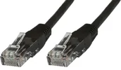 Kable miedziane - MicroConnect RJ-45/RJ-45 kat.6 U/UTP Czarny 0.4m UTP6004S UTP6004S - miniaturka - grafika 1