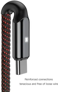 Kabel USB typ C Baseus CATXD-A01 USB typu C USB 2.0 1m kolor czarny - Kable komputerowe i do monitorów - miniaturka - grafika 3