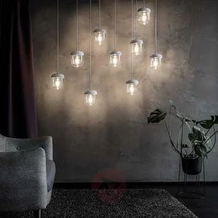 Vita Copenhagen Szklana lampa wisząca Acorn z białą zawieszką - Lampy sufitowe - miniaturka - grafika 3