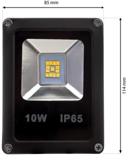 Eko-Light Naświetlacz LED 10 W czarny barwa ciepła 100 - Oprawy, klosze i abażury - miniaturka - grafika 7