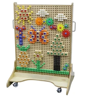 Masterkidz MASTERKIDZ Drewniana Tablica STEM Wolnostojąca ME09531 - Tablice dla dzieci - miniaturka - grafika 3