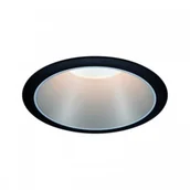 Oprawy, klosze i abażury - Paulmann Zestaw Oprawa wbudowana Cole Coin 3st ś okr stała LED1x6,5W 2700K 230V Cz/Srebrny-mat/twszt 93407 - miniaturka - grafika 1