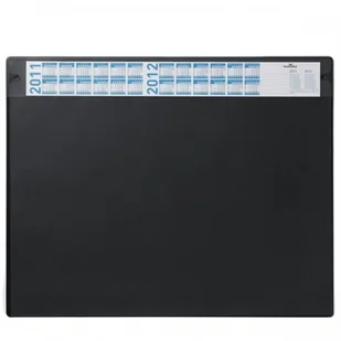 Podkład na biurko z przeźroczystą okładką i kalendarzem 650x520mm czarny 7205 01 - Podnóżki, podpórki, podkładki - miniaturka - grafika 2