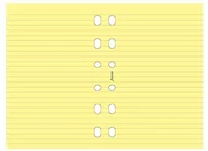 Wkłady do segregatora - Filofax Pocket notatnik import z arkuszy liniowane (UK), żółty B213010 - miniaturka - grafika 1