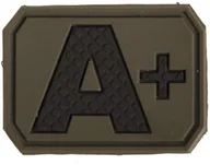 Odzież taktyczna i umundurowanie - Mil-Tec Emblemat z grupą krwi A+ olive (16831101) 16831101 - miniaturka - grafika 1