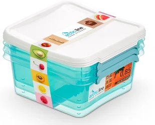 ORPLAST SP. Z O.O. SP. K. Pojemnik Do Żywności Arctic Line Set 3x0,85l Kwadratowy 3811 AUR000342 - Pojemniki kuchenne - miniaturka - grafika 2