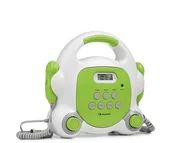 Inne akcesoria audio-wideo - Auna Pocket Rocker BT, odtwarzacz karaoke BT, port USB, MP3, 2x micro, kolor zielony MG10-Kar Player-WH/G - miniaturka - grafika 1