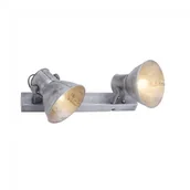 Lampy sufitowe - Leuchten Direkt Leuchten-Direkt SAMIA Lampa Sufitowa Siwy 2-punktowe Przemysłowy Obszar wewnętrzny SAMIA 11481-77 - miniaturka - grafika 1