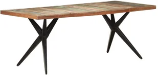 vidaXL Lumarko Stół jadalniany, 200x90x76 cm, lite drewno z odzysku 323573 - Stoły - miniaturka - grafika 9