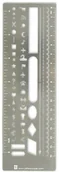 Zakładki do książek - Peter Pauper Press Zakładka metalowa z szablonem i linijką - Peter Pauper Press - miniaturka - grafika 1