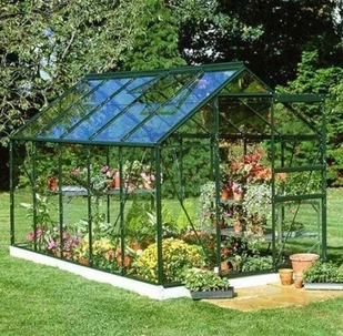 Halls szklarnia ogrodowa Popular 106 6,3 m2 1,93 x 3,19 m) zielona - Szklarnie ogrodowe - miniaturka - grafika 2