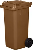 Kosze na śmieci - Pojemnik na odpady 120 l brązowy 02831 - miniaturka - grafika 1