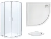 Kabiny prysznicowe - Roca Town Rondo 80x80 AMP150801M+A276258000 - miniaturka - grafika 1