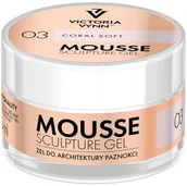 Żele do paznokci - VICTORIA VYNN VICTORIA VYNN Mousse Sculpture Gel 03  Coral Soft 50 ml VIC000572 - miniaturka - grafika 1