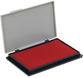 Artykuły biurowe - KW Trade Poduszka Do Pieczątek I Stempli Nasączona Tuszem Nr 2 70x117 Czerwona - miniaturka - grafika 1