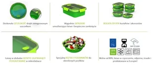 CURVER Pojemnik CURVER 232572 1.1 l Zielony 232572 - Akcesoria i części AGD - miniaturka - grafika 6