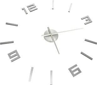 VidaXL Lumarko Zegar ścienny 3D, nowoczesny design, srebrny, 100 cm, XXL 325158 VidaXL - Zegary - miniaturka - grafika 12